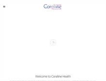 Tablet Screenshot of corallinehealth.co.uk